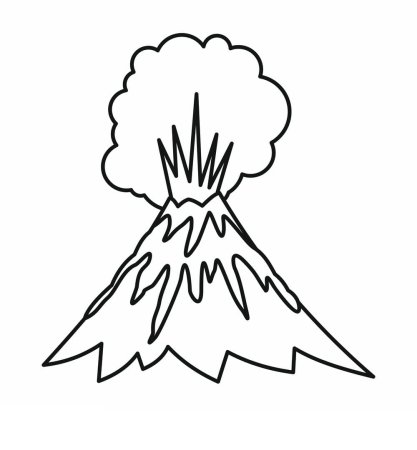 Очертания вулкана