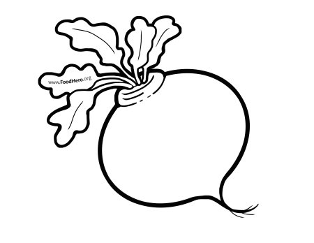 Свекла раскраска