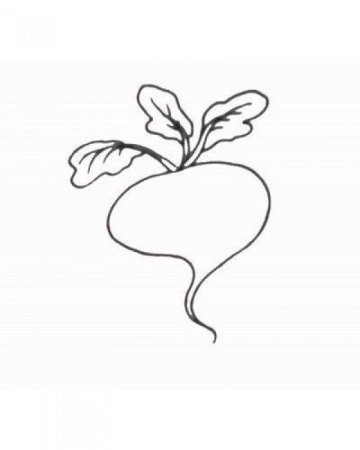 Свекла трафарет