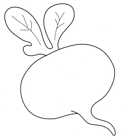 Раскраски для детей овощи Репка