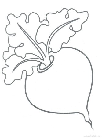 Раскраска Веселые овощи