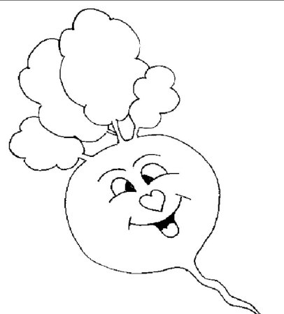 Раскраска Репка для малышей 2-3 лет