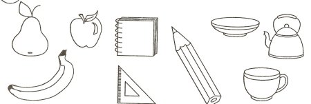 Рисунки разных предметов