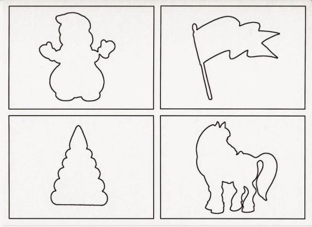 Контурные изображения предметов