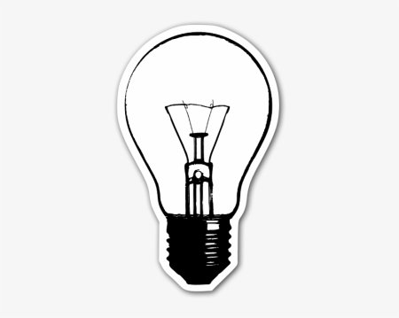 Лампочка без фона