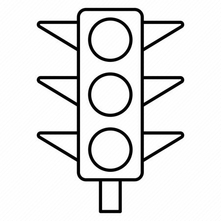 Светофор раскраска