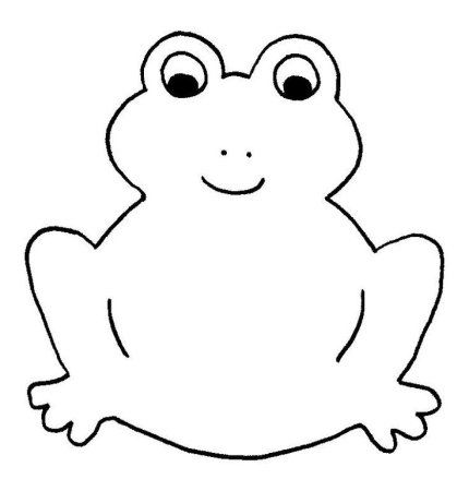 Frog раскраска для детей