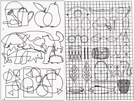 Задания на зрительное восприятие для дошкольников