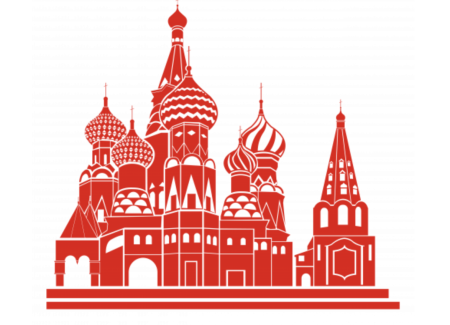 Храм Василия Блаженного Москва вектор