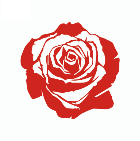 Роза вектор силуэт