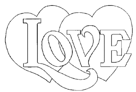 Раскраска Love
