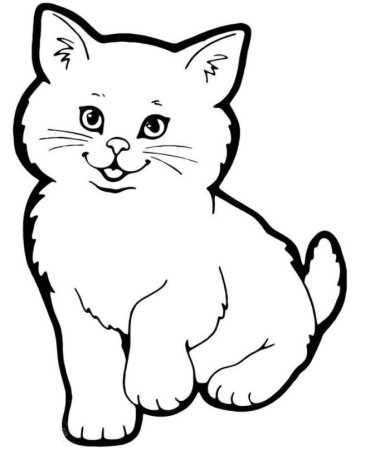 Котенок. Раскраска