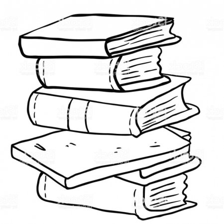Контур книги на прозрачном фоне