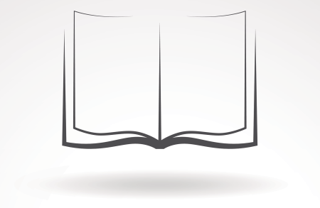 Раскрытая книга чб