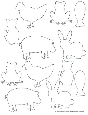 Трафареты животных