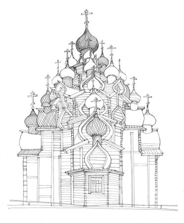 Преображенская Церковь Кижи схема