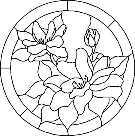 Витраж распечатка