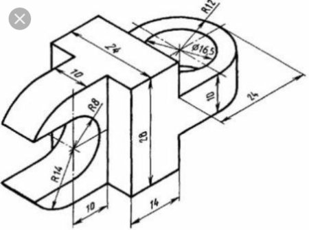 AUTOCAD 3 проекции