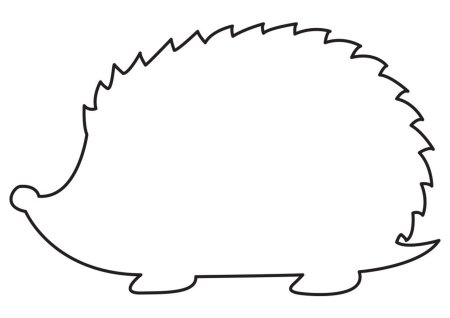 Ежик шаблон