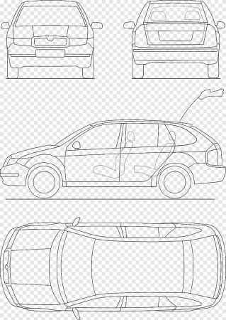 Cadillac CTS чертеж