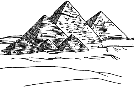 Древний Египет пирамида Хеопса рисунок