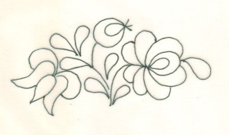 Трафарет для тамбурного шва красивый