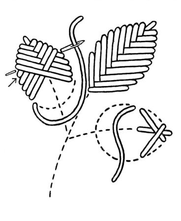 Вышивка гладью Стежки