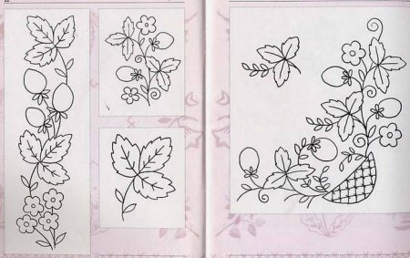 Вышивка гладью схемы маленькие