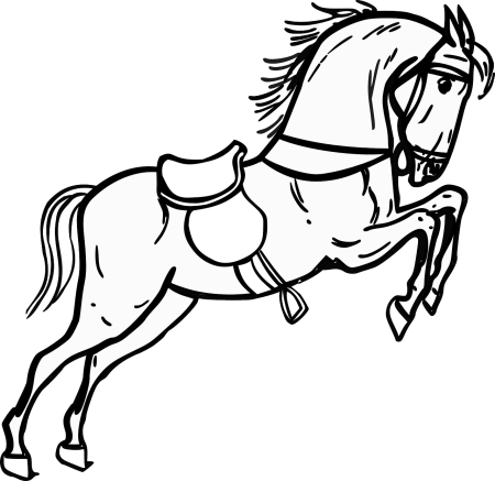 Раскраска. Лошадка