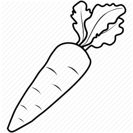 Морковь раскраска