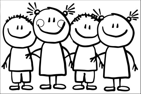 Дети раскраска для детей