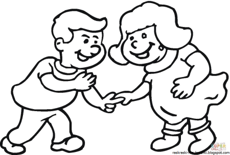 Друзья раскраска для детей