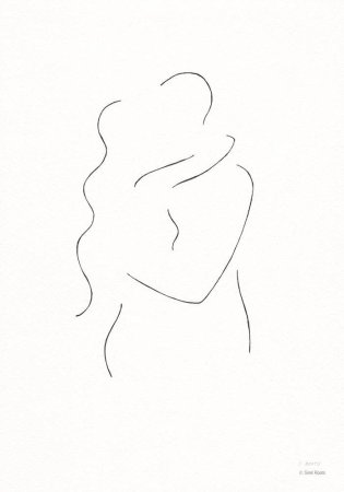 Силуэт линиями