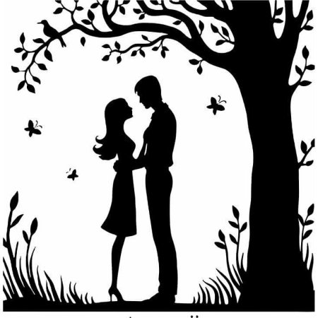 Силуэт пары