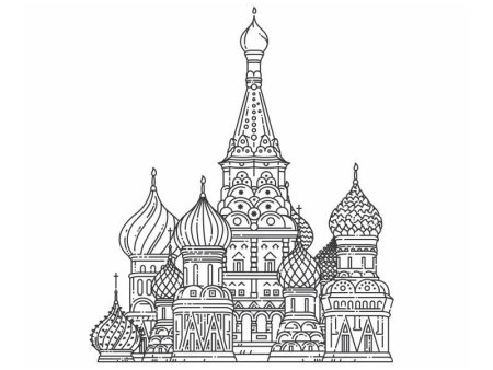 Контур достопримечательностей Москвы