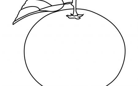 Апельсин для детей черно белая