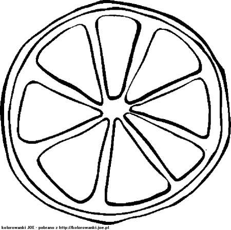 Раскраска апельсин для детей 2-3 лет