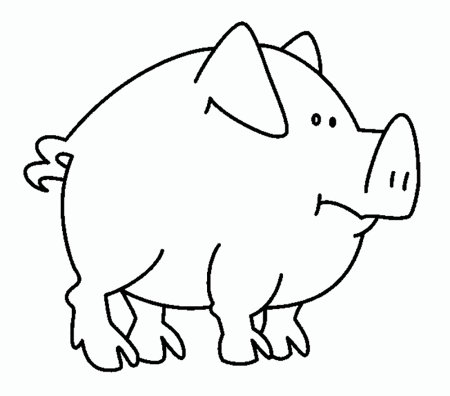 Контуры животных для детей