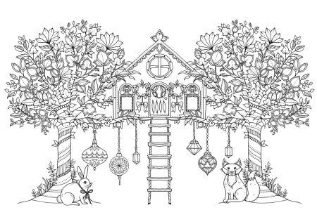 Растения сада раскраска