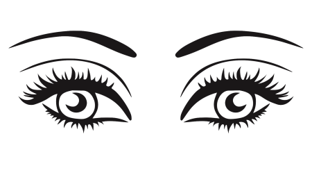 Глаза трафарет