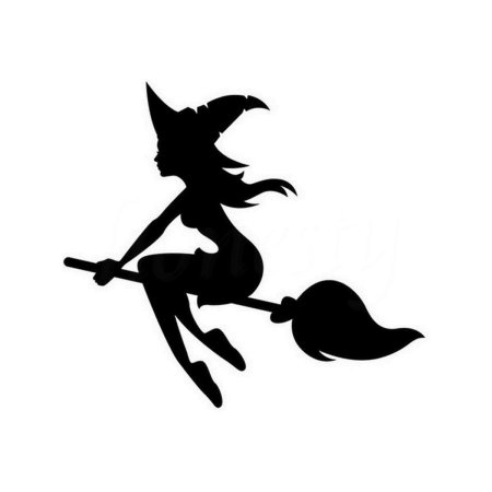 Хэллоуин ведьмочка на метле