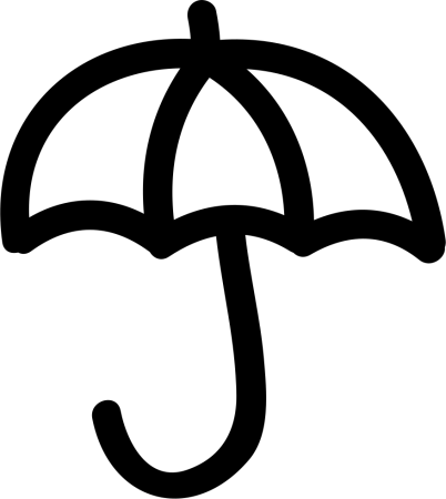 Раскраска зонтик