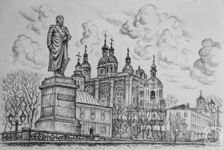 Успенский собор Смоленск Графика