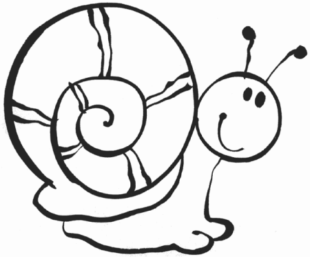 Улитка раскраска