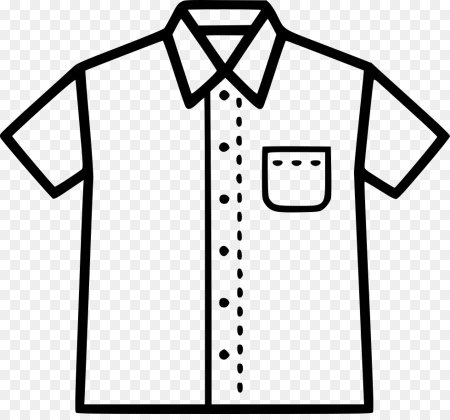 Рубашка раскраска для детей