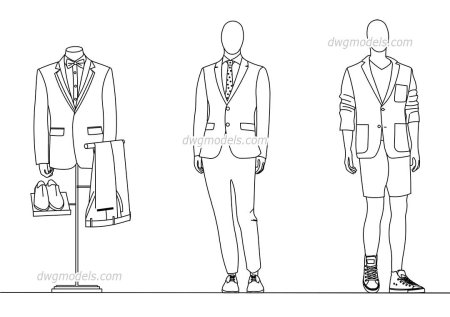 Манекен для одежды рисунок мужской