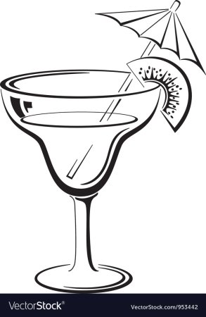 Коктейль черно белый