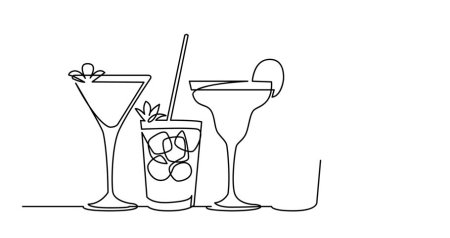 Коктейль одной линией