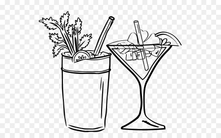Коктейль рисунок