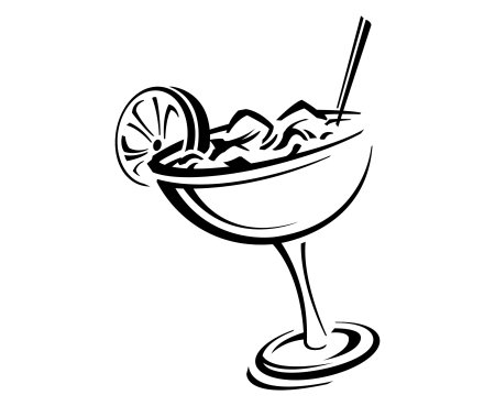 Коктейль силуэт